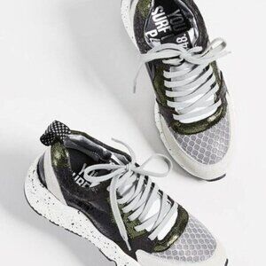 P448 Alex Sneakers Shoes Black White Gray‎ Size 36 New